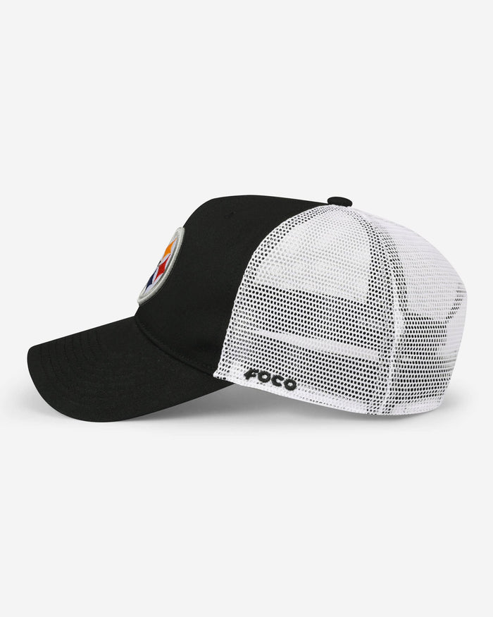 Pittsburgh Steelers Primary Logo Trucker RF Cap FOCO - FOCO.com