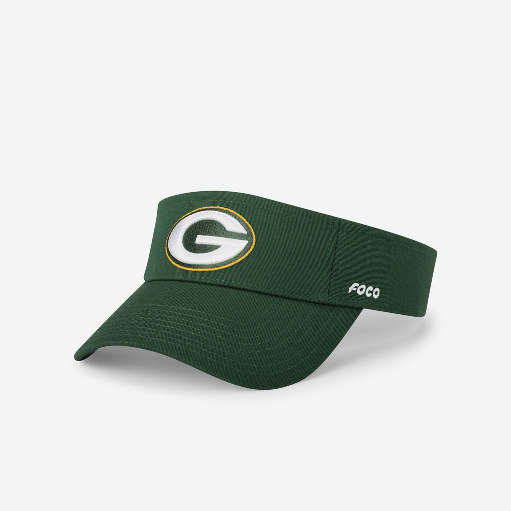 Green Bay Packers Primary Logo Visor FOCO - FOCO.com