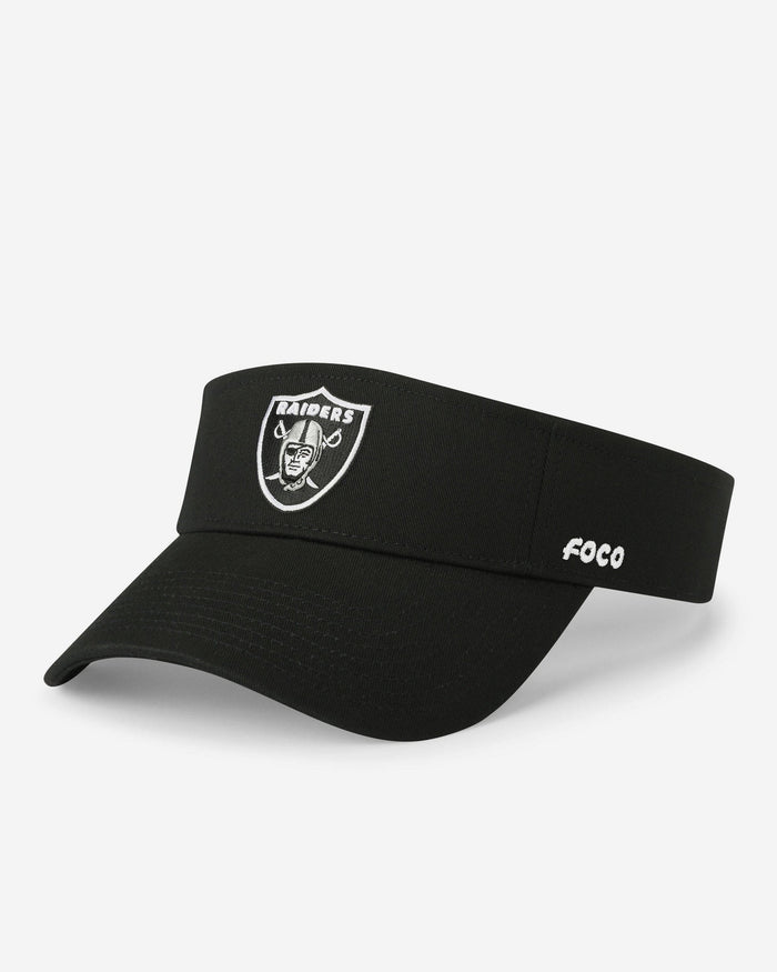 Las Vegas Raiders Primary Logo Visor FOCO - FOCO.com