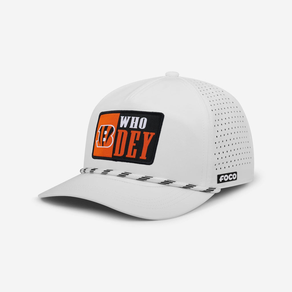 Cincinnati Bengals Slogan Patch Poly Pro Marquee RF Cap FOCO - FOCO.com