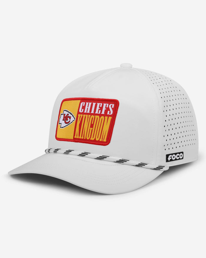 Kansas City Chiefs Slogan Patch Poly Pro Marquee RF Cap FOCO - FOCO.com
