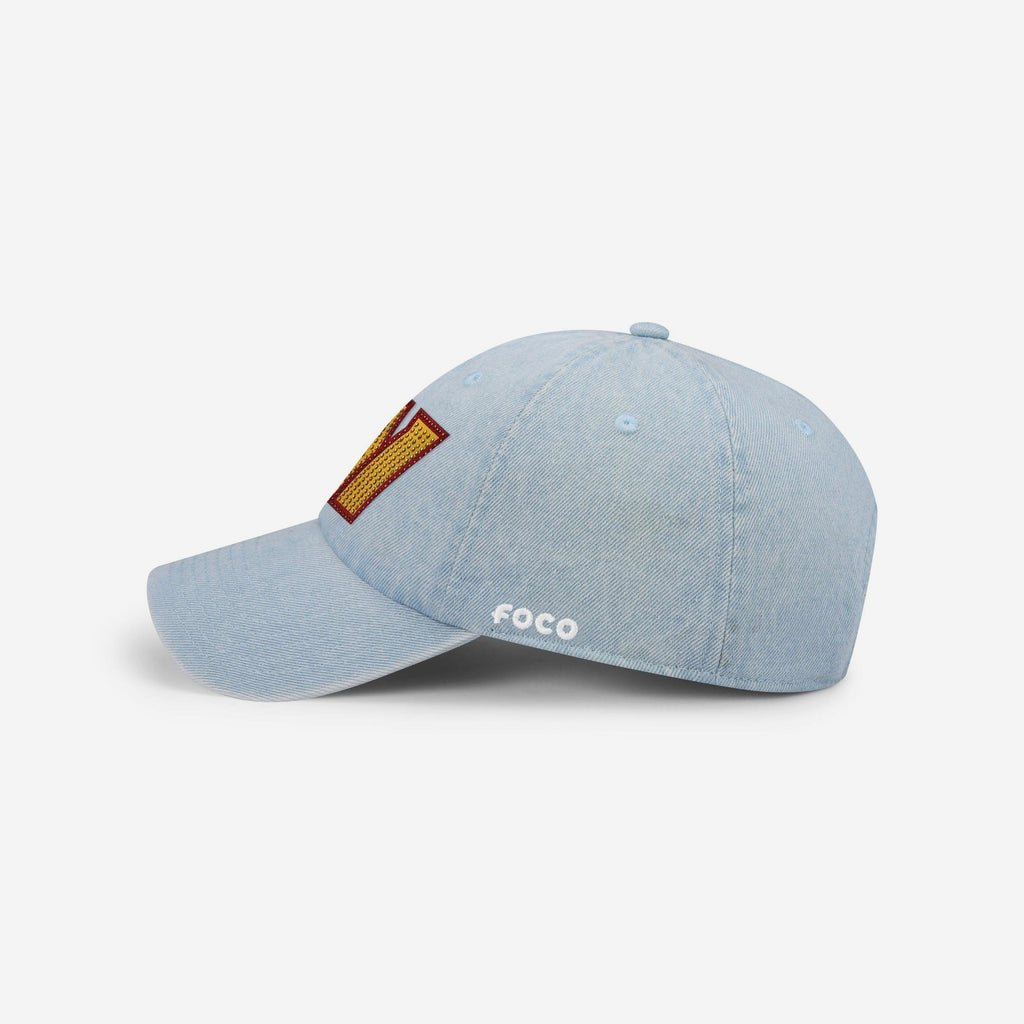 Washington Commanders Rhinestone Logo Denim Casual Cap FOCO