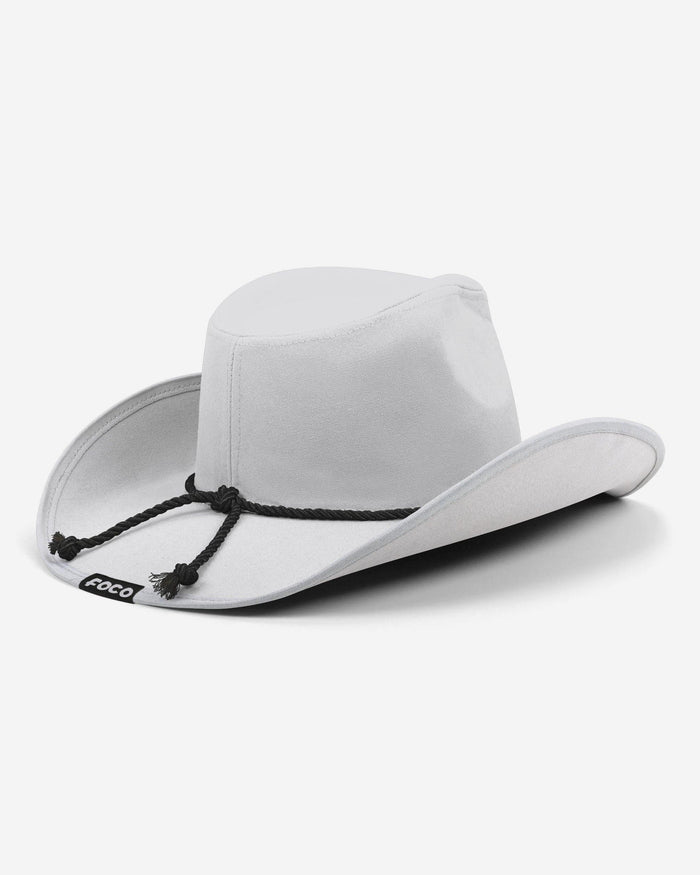 Pittsburgh Steelers White Rhinestone Logo Cowboy Hat FOCO - FOCO.com