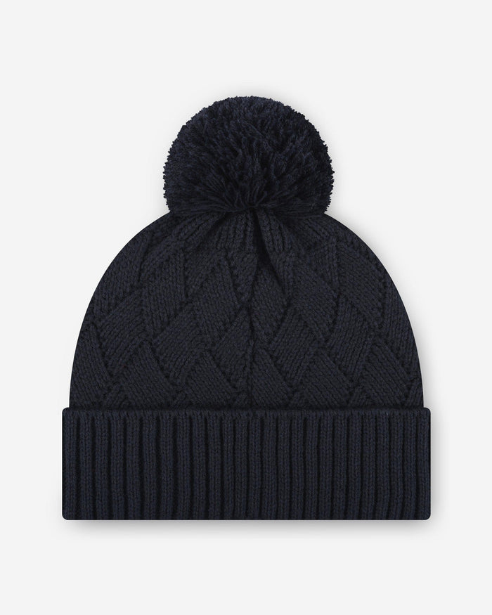 Chicago Bears Rhinestone Primary Logo Criss Cross Beanie FOCO - FOCO.com