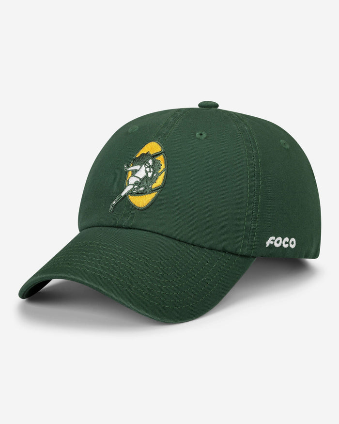 Green Bay Packers Retro Logo Casual Cap FOCO - FOCO.com