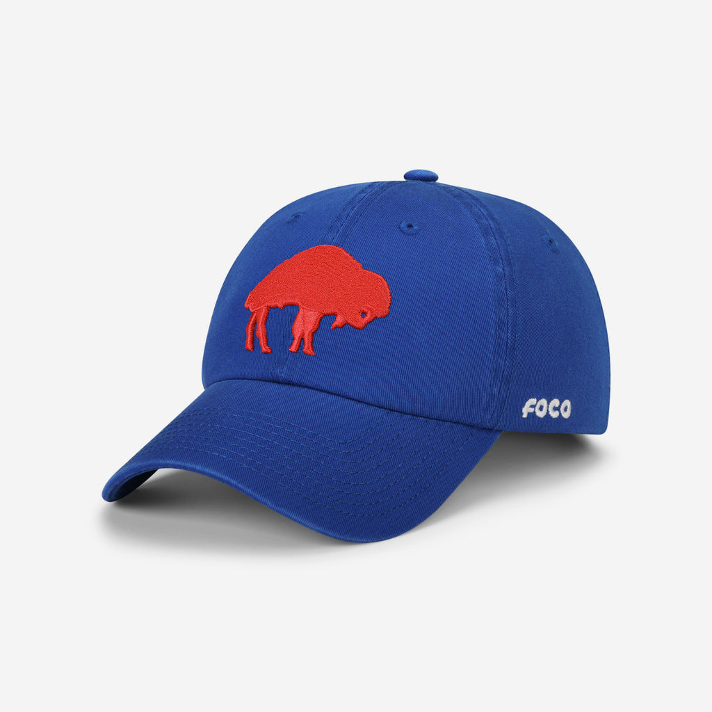 Buffalo Bills Retro Logo Casual Cap FOCO Royal - FOCO.com