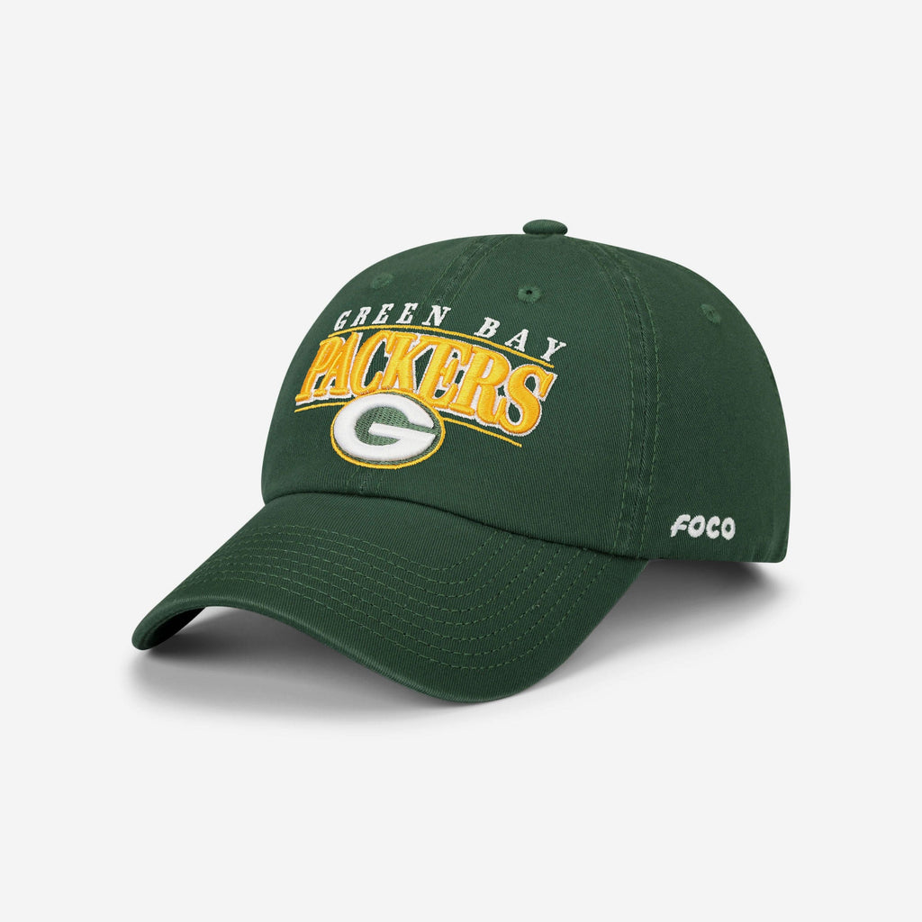 Green Bay Packers Signature Bars Casual Cap FOCO - FOCO.com