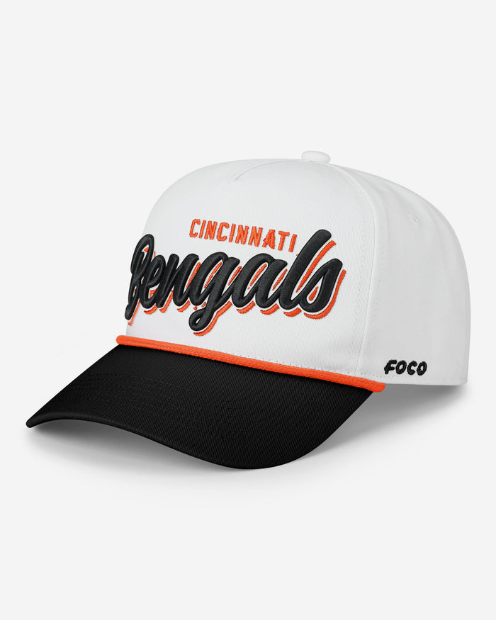 Cincinnati Bengals Monty Script Marquee RF Cap FOCO - FOCO.com