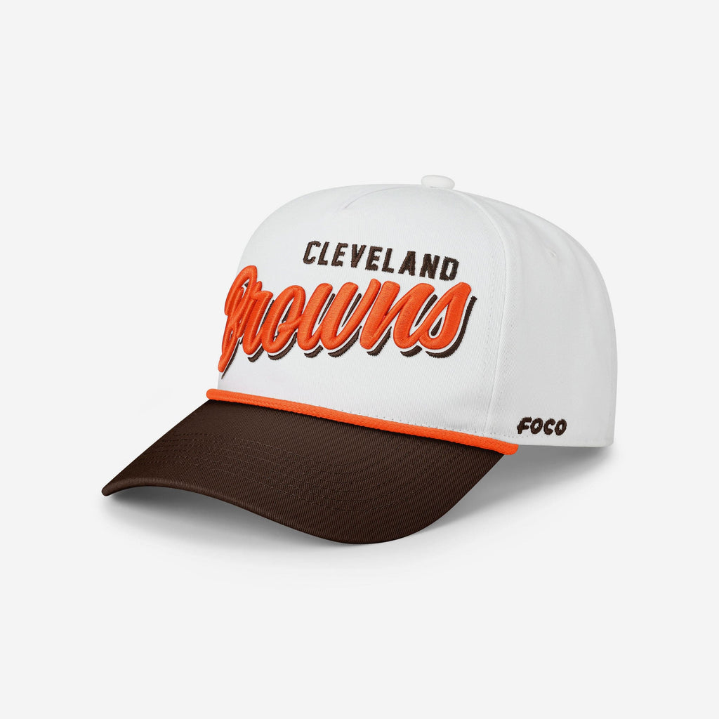 Cleveland Browns Monty Script Marquee RF Cap FOCO - FOCO.com