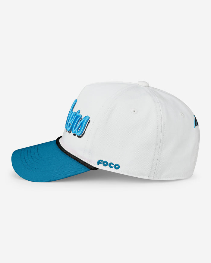 Carolina Panthers Monty Script Marquee RF Cap FOCO - FOCO.com