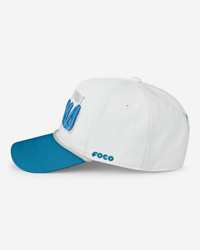 Detroit Lions Monty Script Marquee RF Cap FOCO - FOCO.com