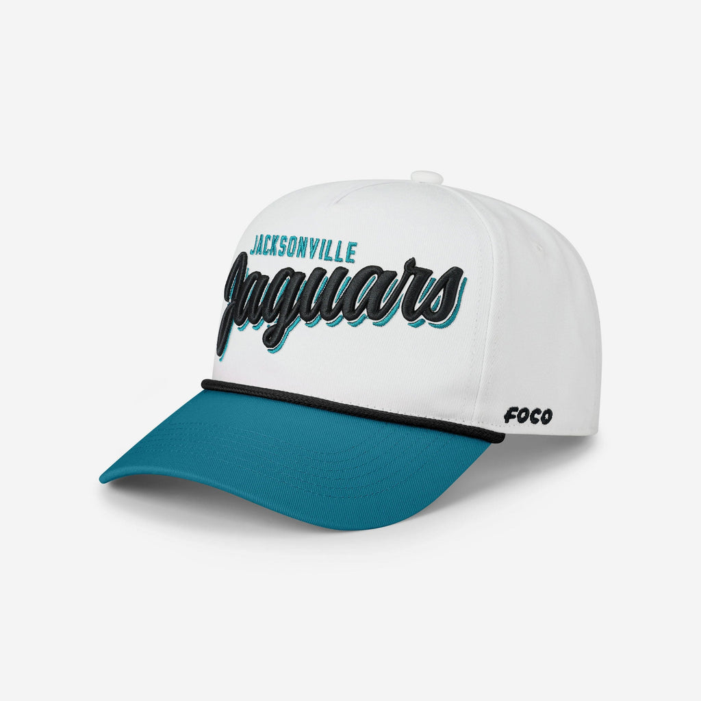 Jacksonville Jaguars Monty Script Marquee RF Cap FOCO - FOCO.com