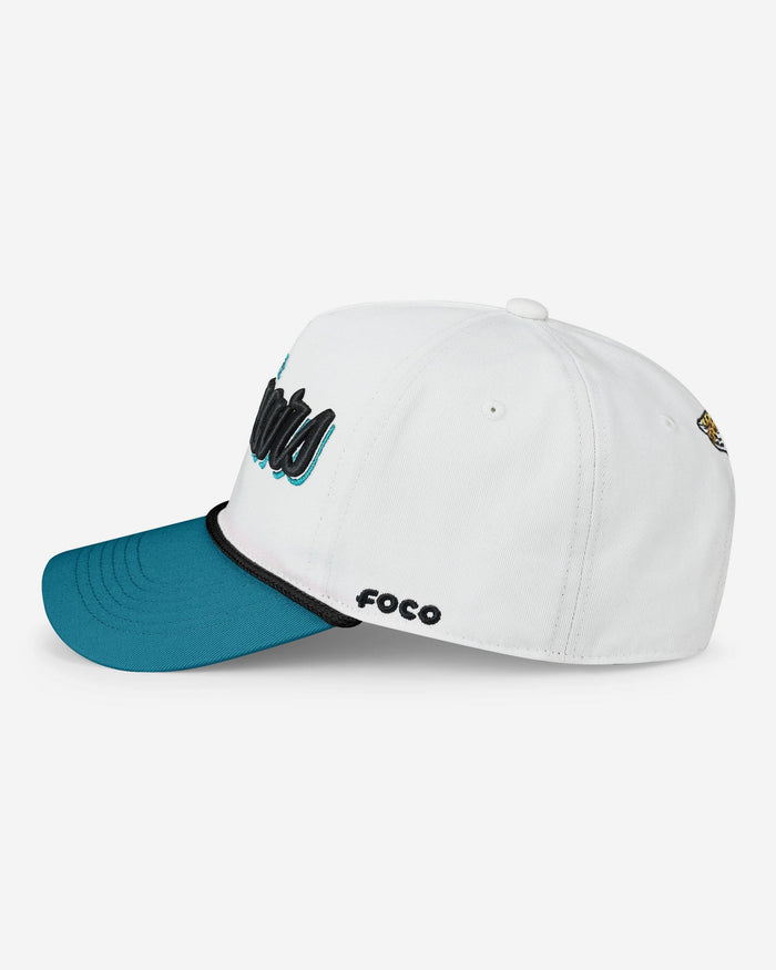 Jacksonville Jaguars Monty Script Marquee RF Cap FOCO - FOCO.com