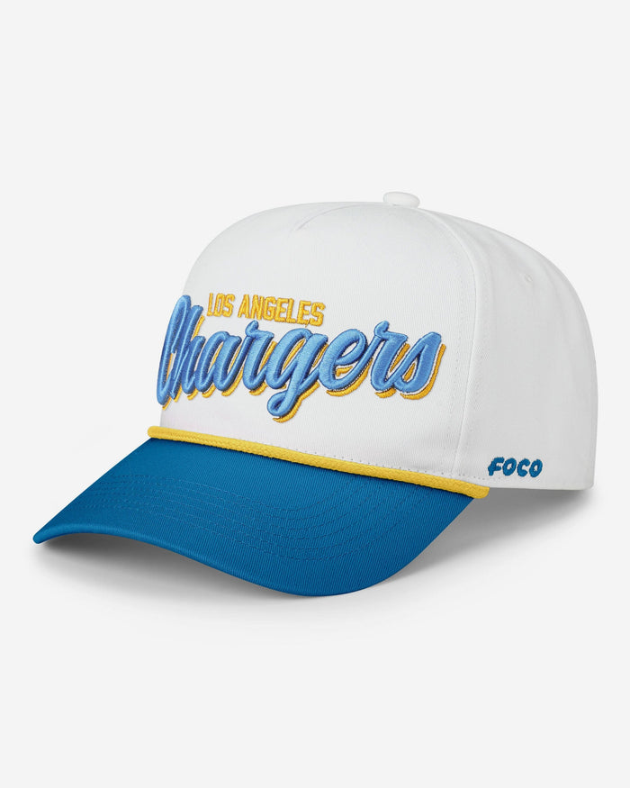 Los Angeles Chargers Monty Script Marquee RF Cap FOCO - FOCO.com