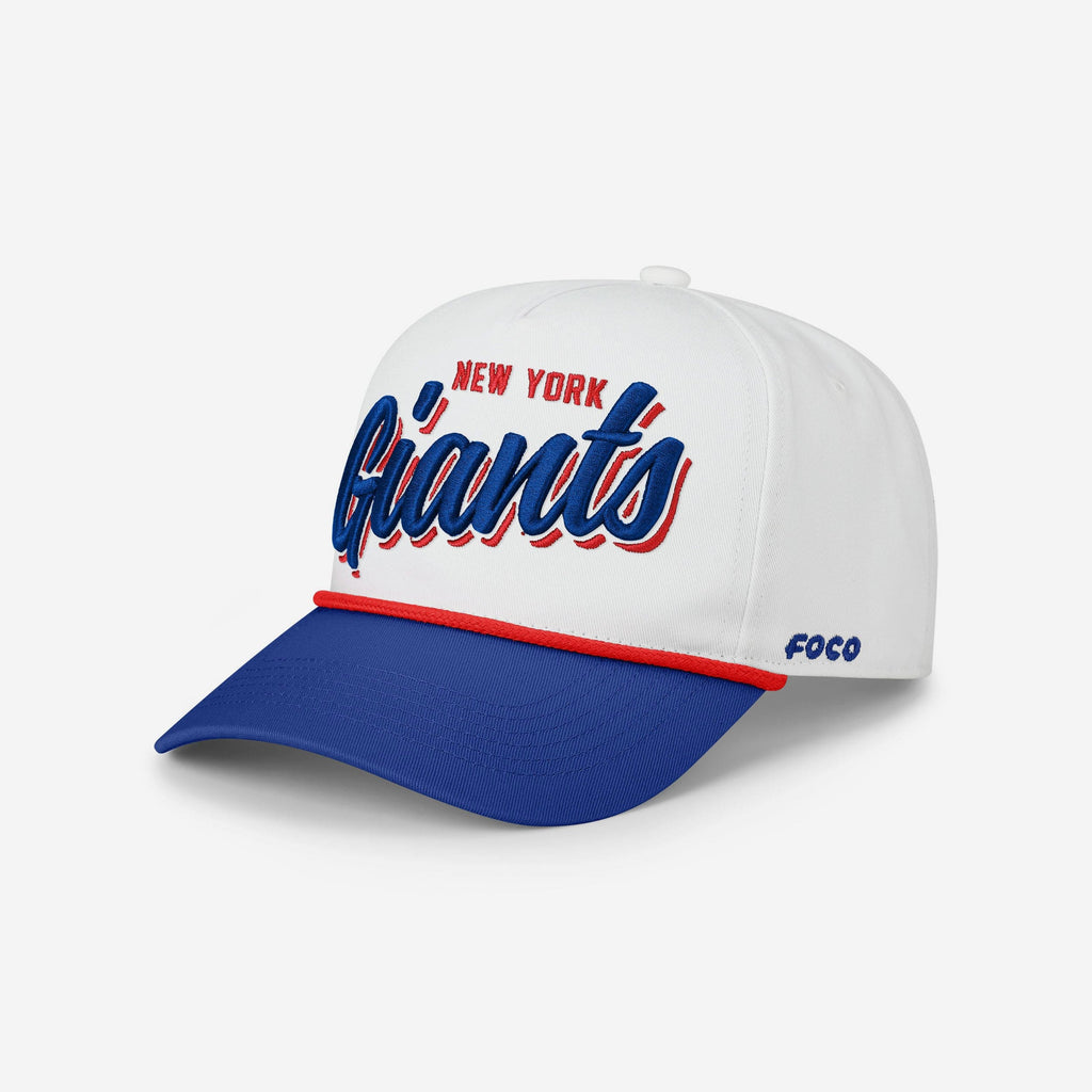 New York Giants Monty Script Marquee RF Cap FOCO - FOCO.com