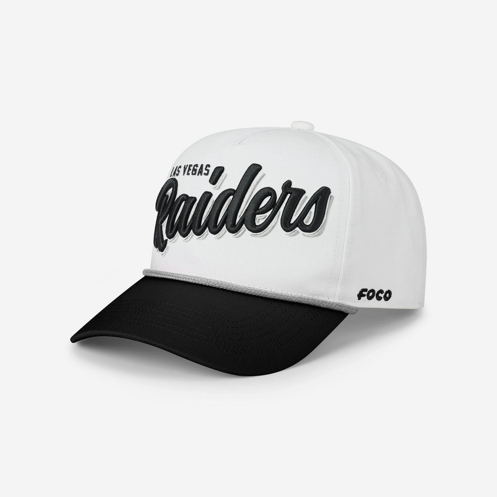 Las Vegas Raiders Monty Script Marquee RF Cap FOCO - FOCO.com