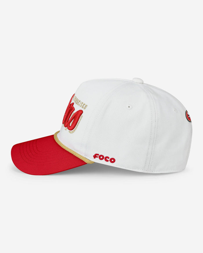 San Francisco 49ers Monty Script Marquee RF Cap FOCO - FOCO.com