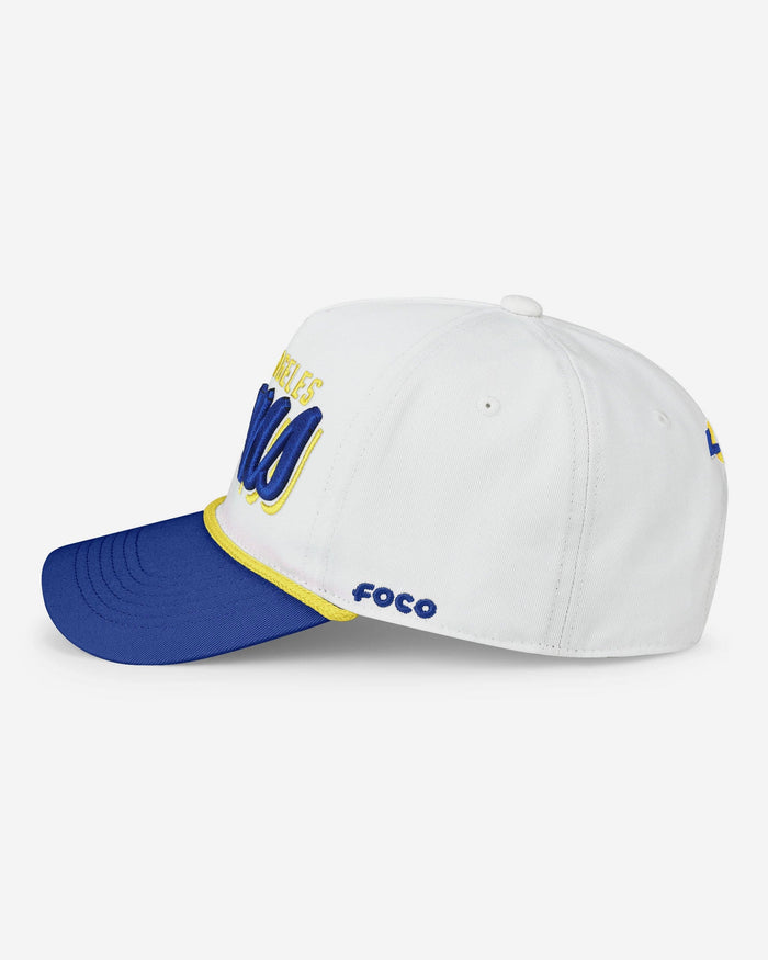 Los Angeles Rams Monty Script Marquee RF Cap FOCO - FOCO.com