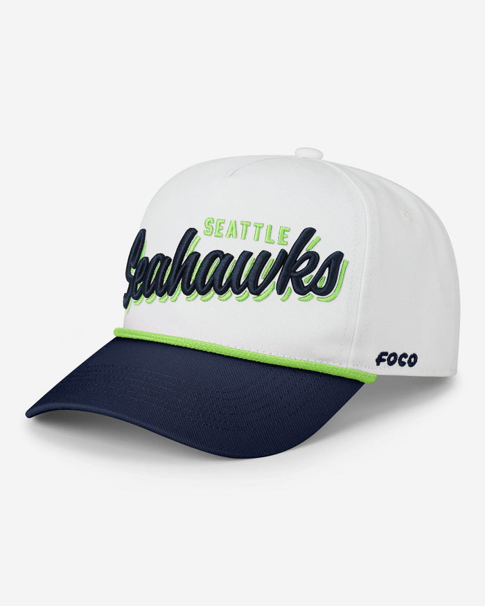 Seattle Seahawks Monty Script Marquee RF Cap FOCO - FOCO.com