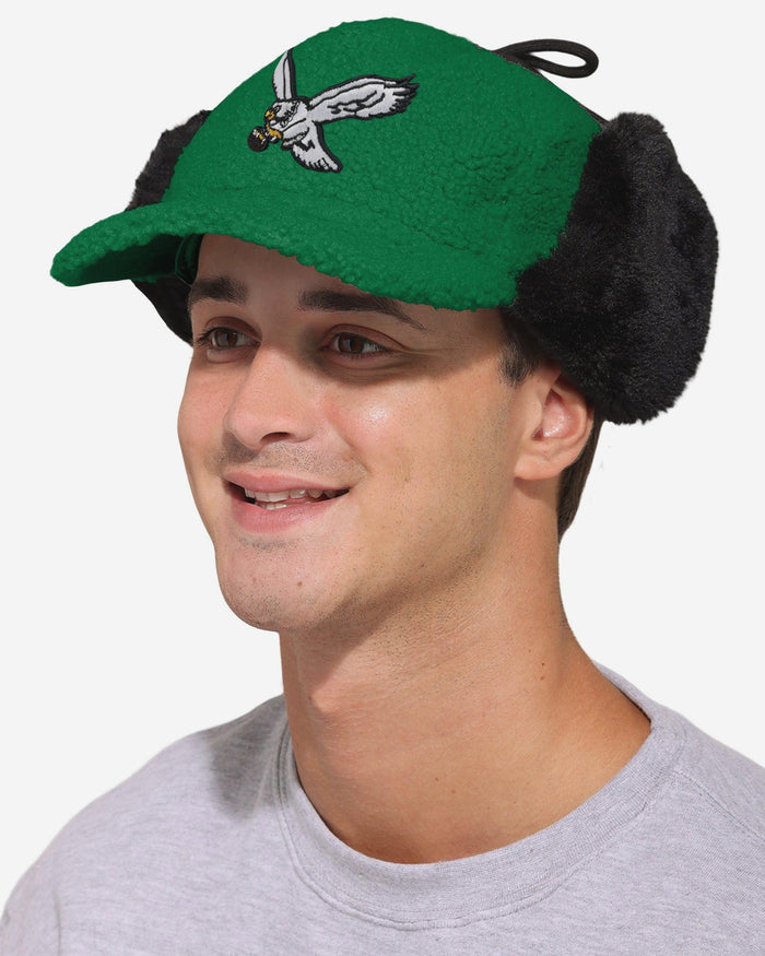 Philadelphia Eagles Kelly Green Sherpa Trapper Cap FOCO - FOCO.com