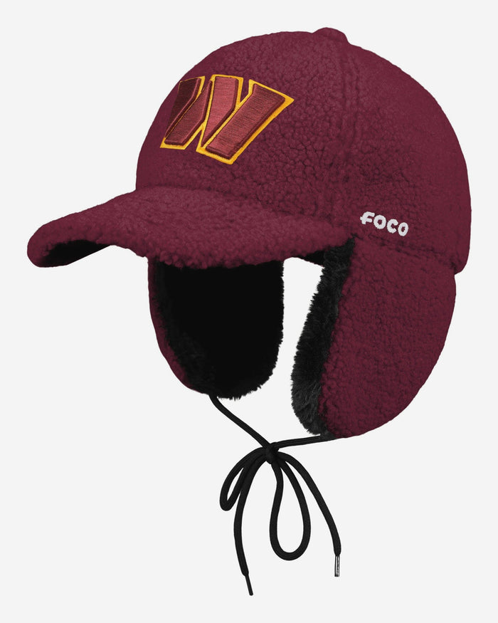 Washington Commanders Sherpa Trapper Cap FOCO - FOCO.com