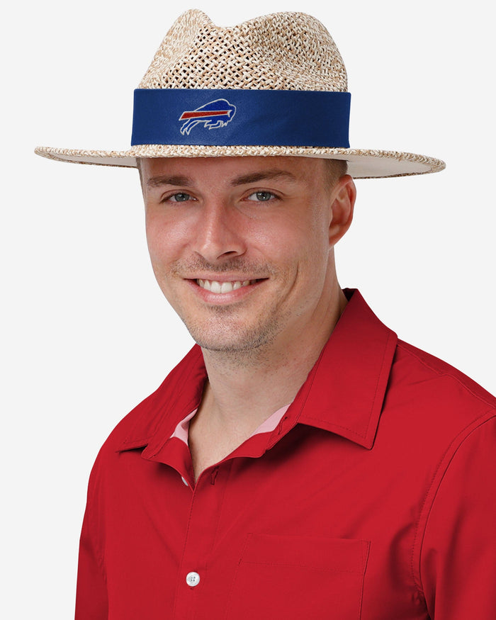 Buffalo Bills Band Straw Hat FOCO - FOCO.com