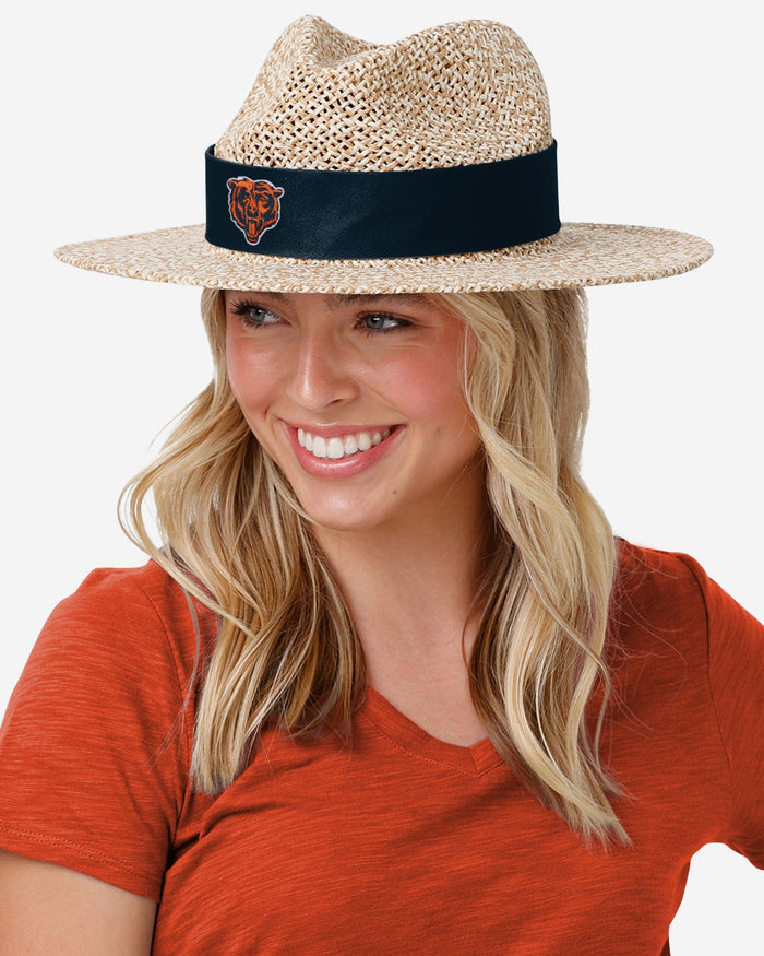 Chicago Bears Band Straw Hat FOCO - FOCO.com