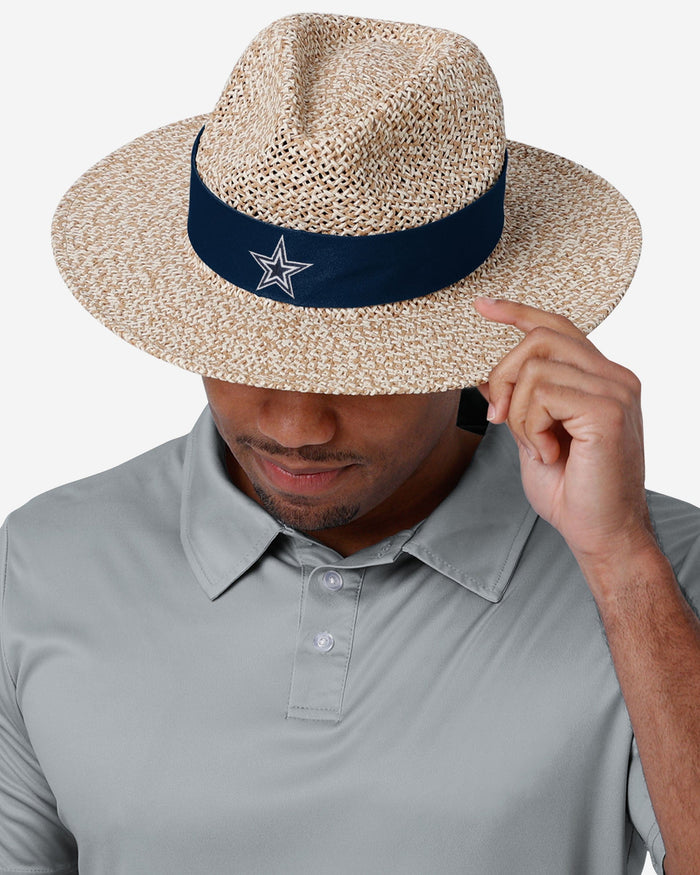 Dallas Cowboys Band Straw Hat FOCO - FOCO.com