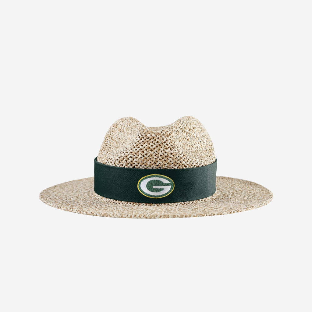 Green Bay Packers Band Straw Hat FOCO - FOCO.com