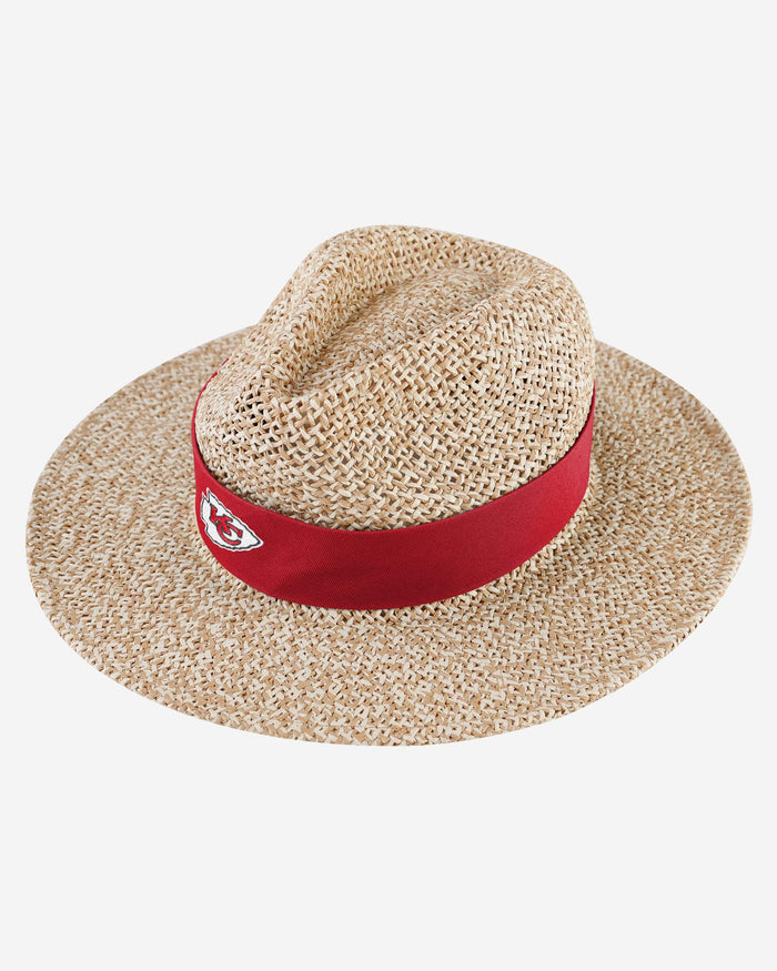 Kansas City Chiefs Band Straw Hat FOCO - FOCO.com