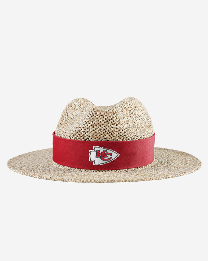 Kansas City Chiefs Band Straw Hat FOCO - FOCO.com