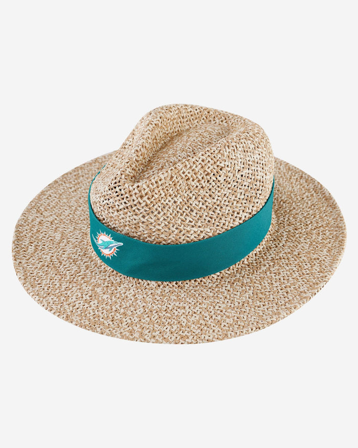 Miami Dolphins Band Straw Hat FOCO - FOCO.com