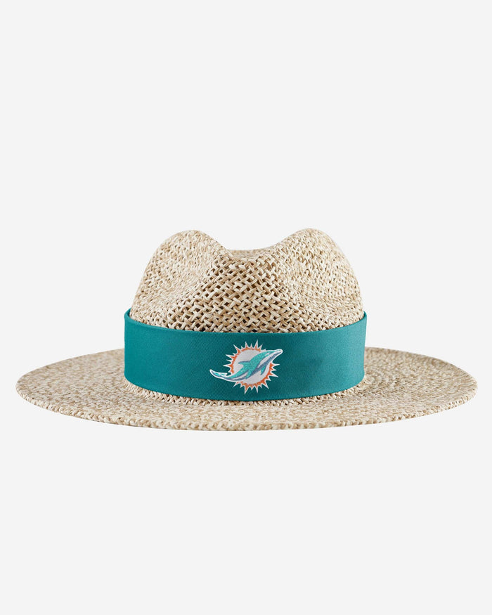 Miami Dolphins Band Straw Hat FOCO - FOCO.com