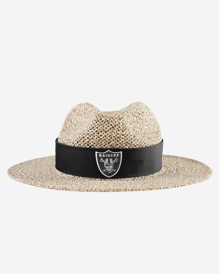 Las Vegas Raiders Band Straw Hat FOCO - FOCO.com