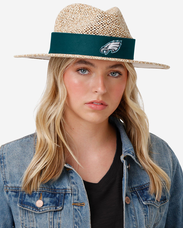 Philadelphia Eagles Band Straw Hat FOCO - FOCO.com