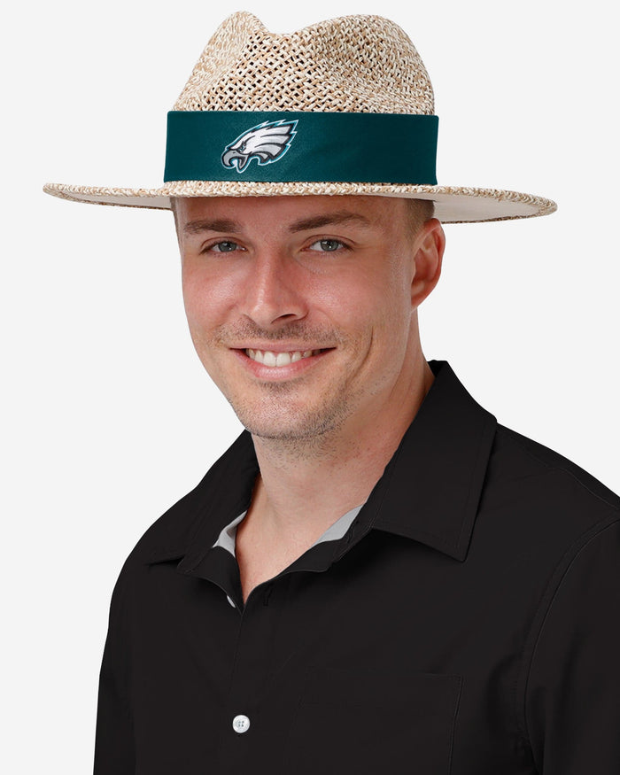 Philadelphia Eagles Band Straw Hat FOCO - FOCO.com