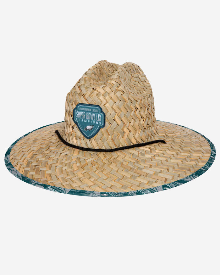 Philadelphia Eagles Super Bowl LIX Champions Straw Hat FOCO - FOCO.com