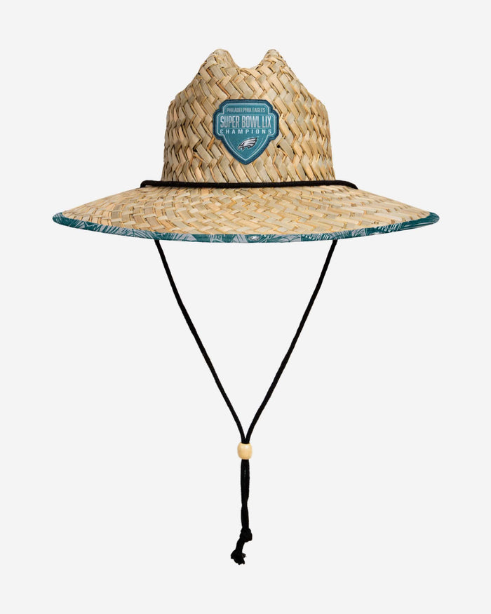 Philadelphia Eagles Super Bowl LIX Champions Straw Hat FOCO - FOCO.com