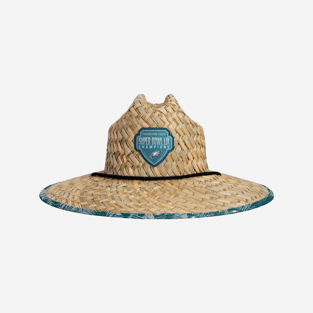 Philadelphia Eagles Super Bowl LIX Champions Straw Hat FOCO - FOCO.com