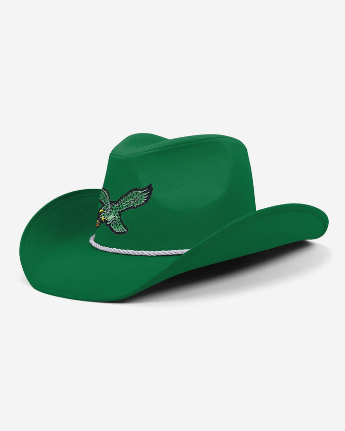 Philadelphia Eagles Kelly Green Team Color Rhinestone Logo Cowboy Hat FOCO - FOCO.com