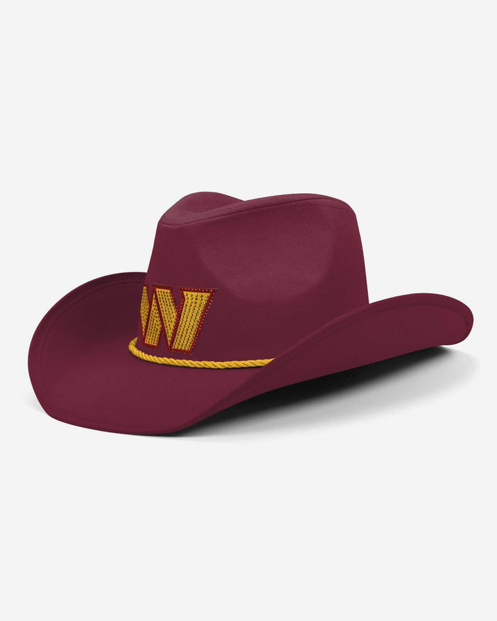 Washington Commanders Team Color Rhinestone Logo Cowboy Hat FOCO - FOCO.com