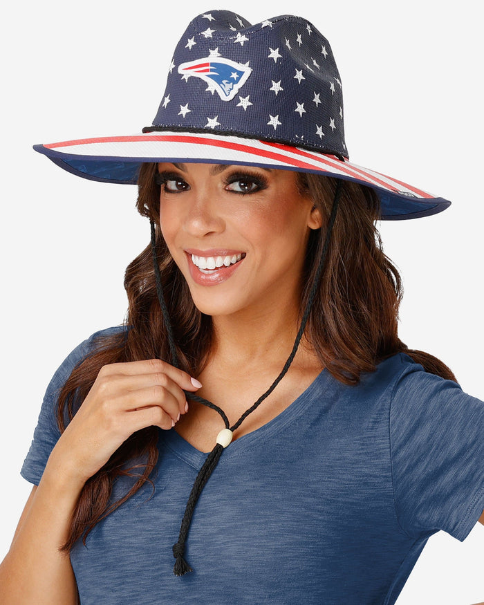 New England Patriots Thematic Straw Hat FOCO - FOCO.com