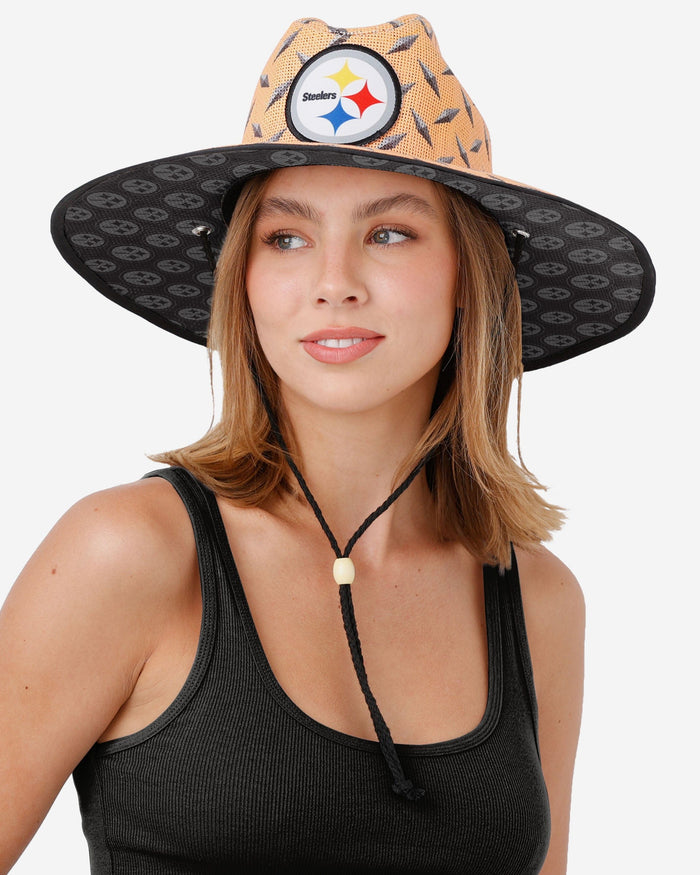 Pittsburgh Steelers Thematic Straw Hat FOCO - FOCO.com