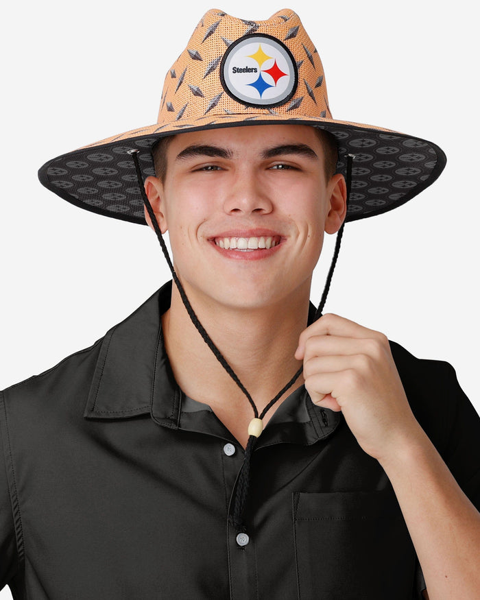 Pittsburgh Steelers Thematic Straw Hat FOCO - FOCO.com