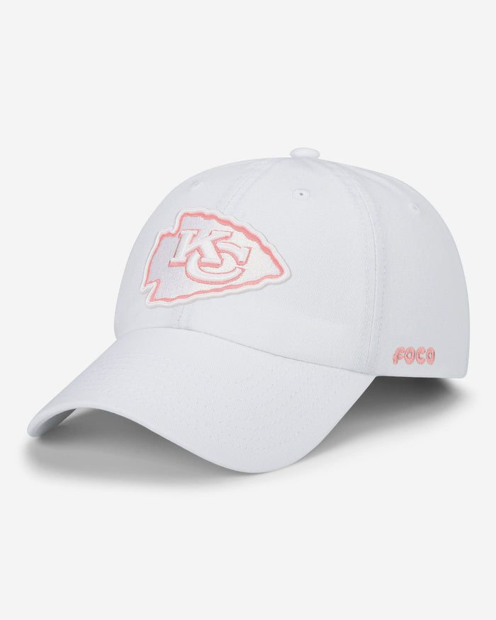 Kansas City Chiefs White Casual Cap FOCO - FOCO.com
