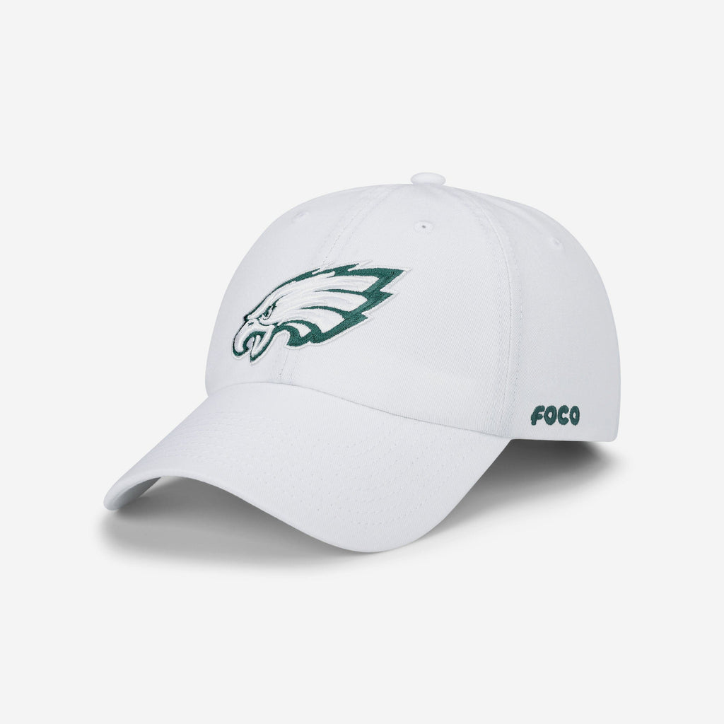 Philadelphia Eagles White Casual Cap FOCO - FOCO.com
