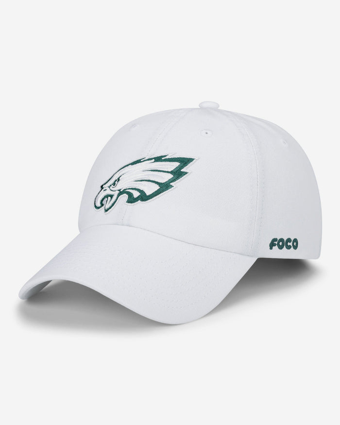 Philadelphia Eagles White Casual Cap FOCO - FOCO.com