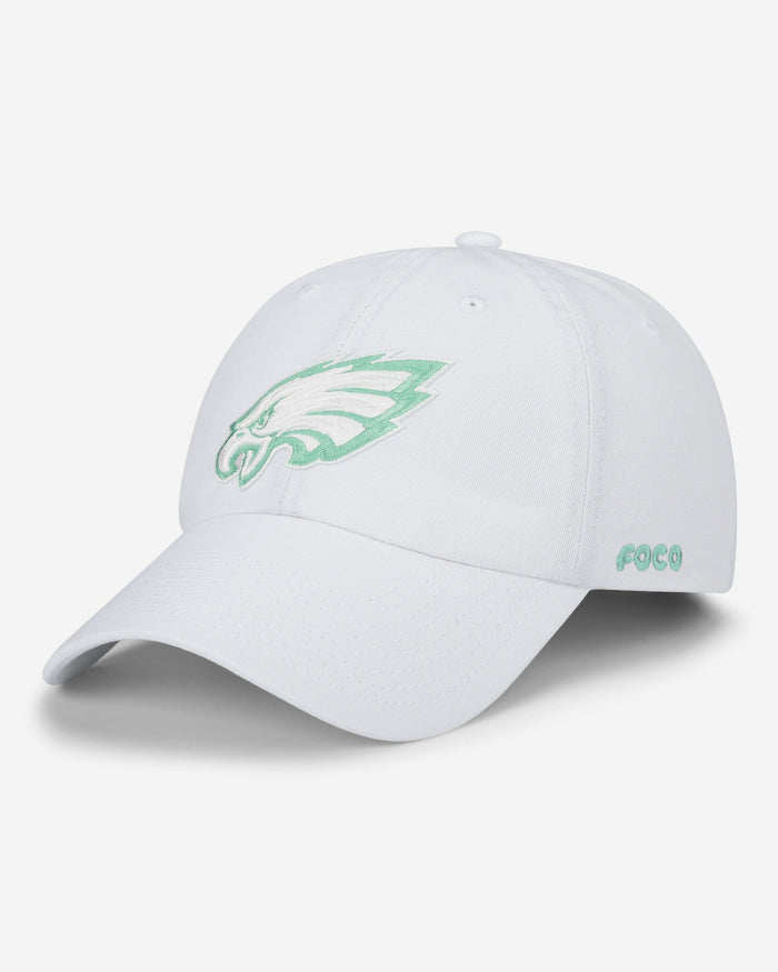 Philadelphia Eagles White Casual Cap FOCO - FOCO.com