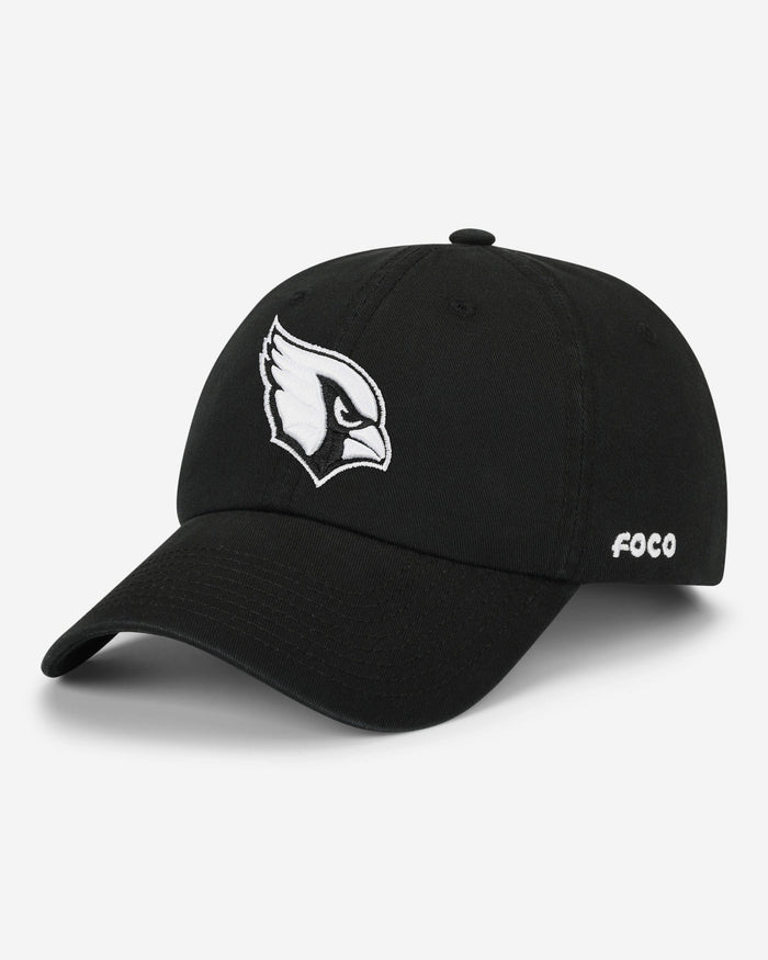 Arizona Cardinals Black & White Casual Cap FOCO - FOCO.com