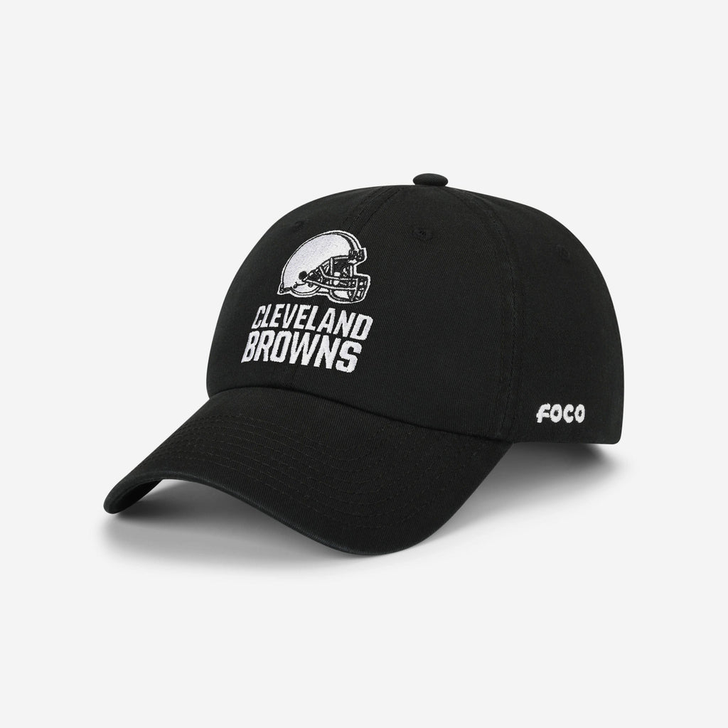 Cleveland Browns Black & White Casual Cap FOCO - FOCO.com